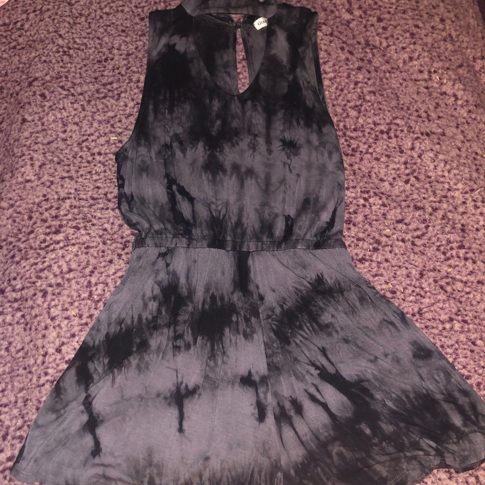 Ginger G grey and black romper